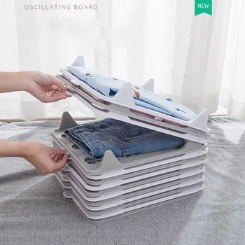 

Newest Clothes Folding Board T Shirts Folder Easy And Fast For Kid Adult To Fold Clothes Dividers Folding Board Closet Organizer