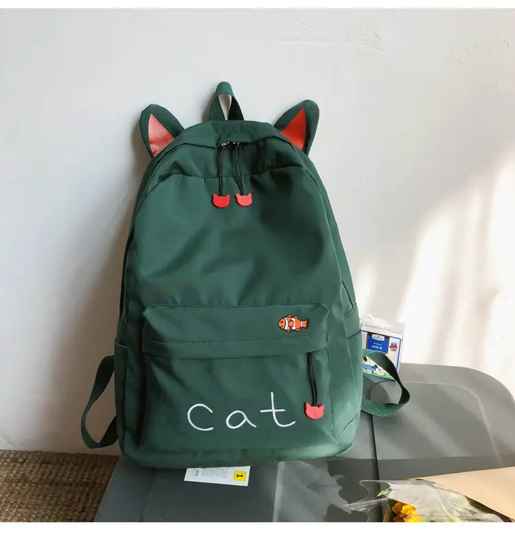 Аниме женский рюкзак Мультфильм Mochila для девочек мальчиков путешествия рюкзак милый кот печать сумка на плечо для подростков