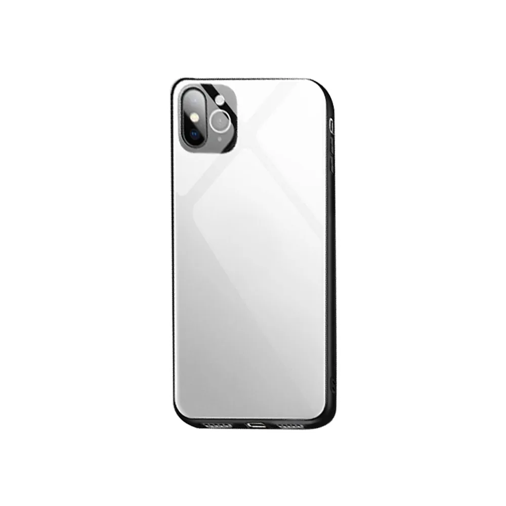 Противоударная стеклянная задняя крышка для iphone XR чехол изменен на 11 Pro задняя камера мягкий край Полное закаленное стекло iphone 11 Pro Чехол