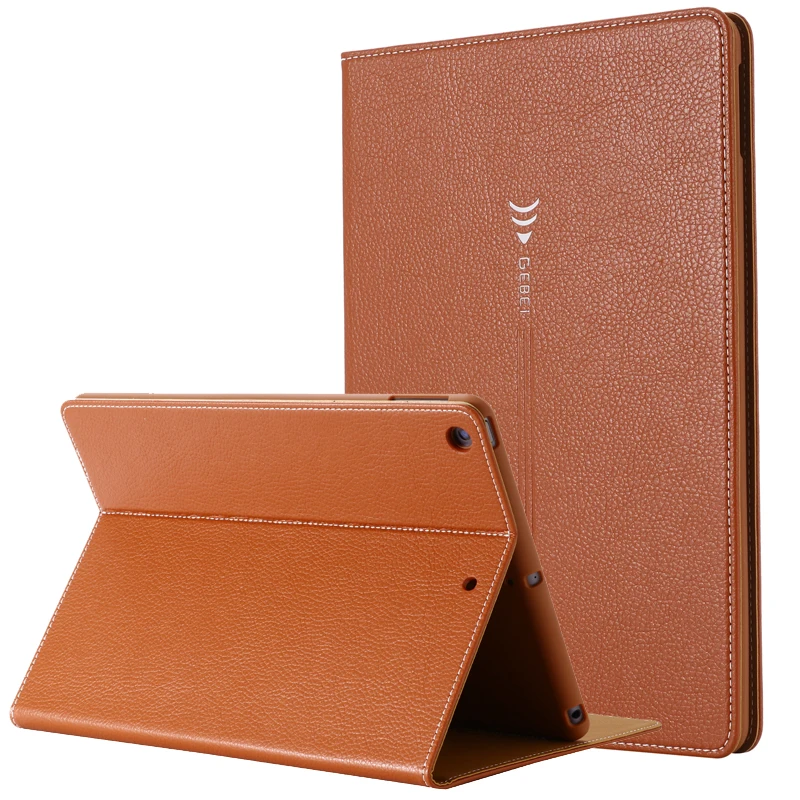 

For iPad 7th Generation Flip Case Retro PU Leather Protective Case Foldable Business Stand Smart Cover for Apple iPad 10.2 2020