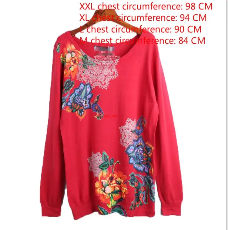 Испанский град женские Мульти-цвет и стиль свитер XS-XXL
