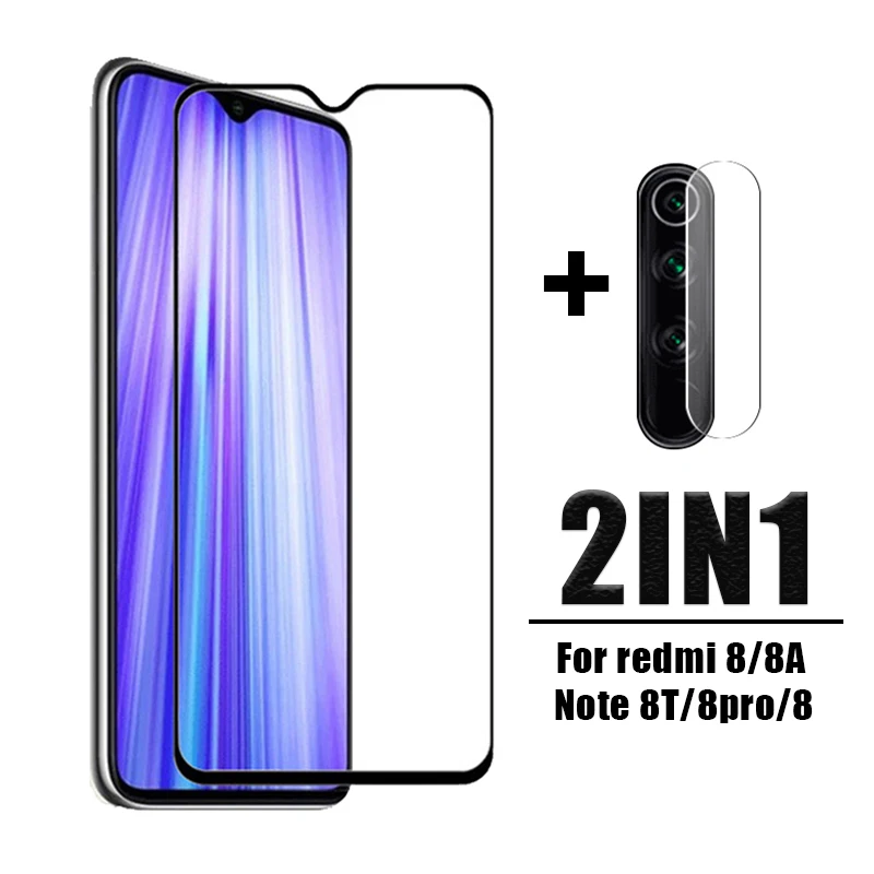 2в1 закаленное стекло для Xiaomi Redmi note 9s 9 pro max 8T 8 note8 Защитная пленка камеры полное