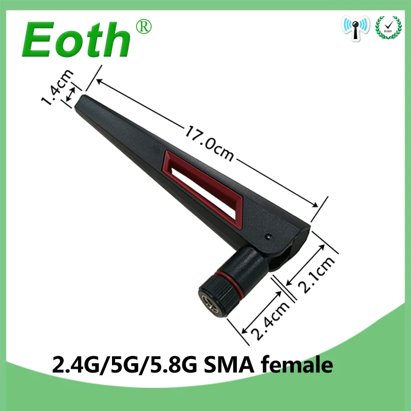 2 4 GHz 5G Hz 5 8 Ghz антенна настоящий 8dBi RP SMA разъем двухдиапазонный 4g 5g 8g wifi женский