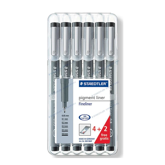 Staedtler Penne Fineliner 0.05 Mm - Set Da 5 Per Disegno Tecnico E Schizzi - Foto 11