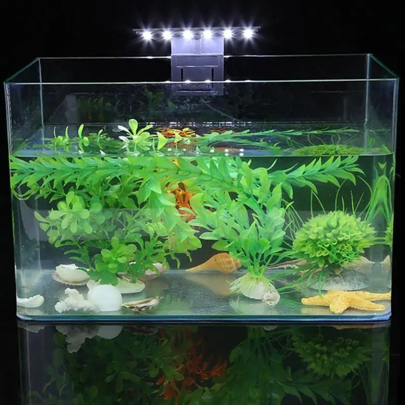 

5W LED Waterproof Aquarium Lamp for Fish Tank Aquatic Plants Grow Clip-On Lighting Light Fish Tank Aquarium Products