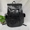 Authentic Crocodile Belly Skin Drawstring Closure Men's Travel Backpack Genuine Alligator Leather Male Large Top-handle Bag Pack 2
