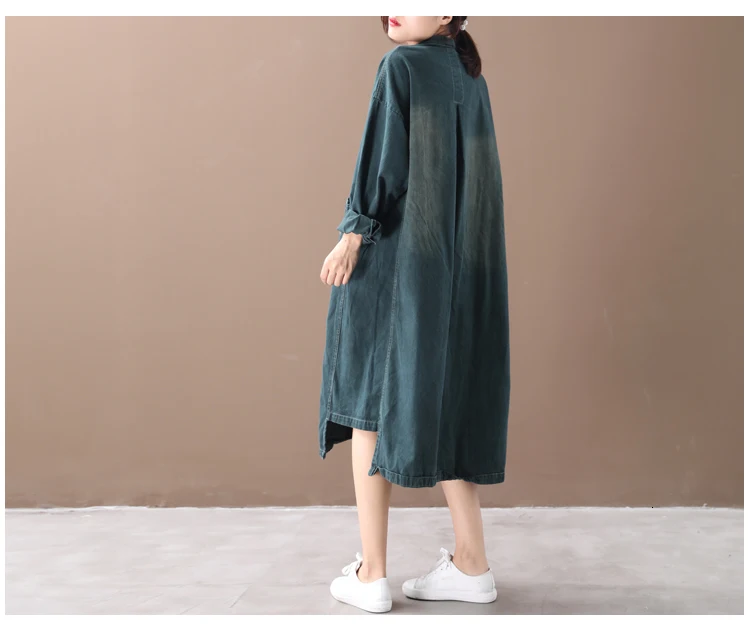 Max LuLu Мода корейский стиль Женская одежда в стиле панк женские ботинки до колена; длинные Размеры d осенние джинсовые платья Винтаж уличная одежда большого размера