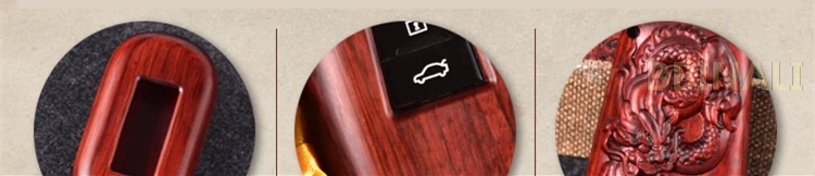 Для TOYOTA PRADO LAND CRUISER Highlander сандаловое дерево автомобильный брелок для ключей Набор ключей из цельного дерева автомобильные подарочные аксессуары