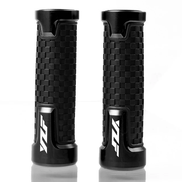 CNC 22MM Motorcycle Handlebar Grips Handle Bar Cap End Plugs For Yamaha YZF R1 YZF R6 YZFR6 YZF R125 YZFR15 R25 YZF R3 YZF R25 black