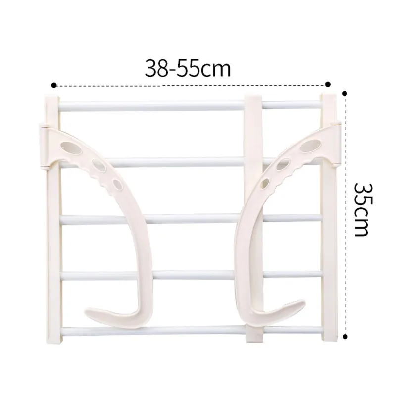 Clothes Rack Adjustable Folding Drying Rack Floor Rack Creative Balcony Storage Rack Outdoor Indoor Drying Rack