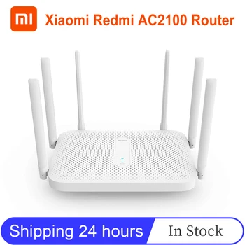 

Xiaomi Redmi AC2100 Router Gigabit 2.4G 5.0GHz Dual-Band 2033Mbps Wireless Router Wifi Repeater With 6 High Gain Antennas Wider
