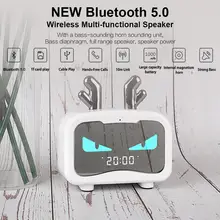 Беспроводной многофункциональный Bluetooth динамик инновационный Портативный будильник небольшой динамик