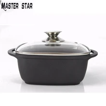 Master Star чугунная кастрюля 22 см черный суповый горшок утолщенный Алюминиевый горшок Газовая плита антипригарная Кухонная Посуда Прямая поставка