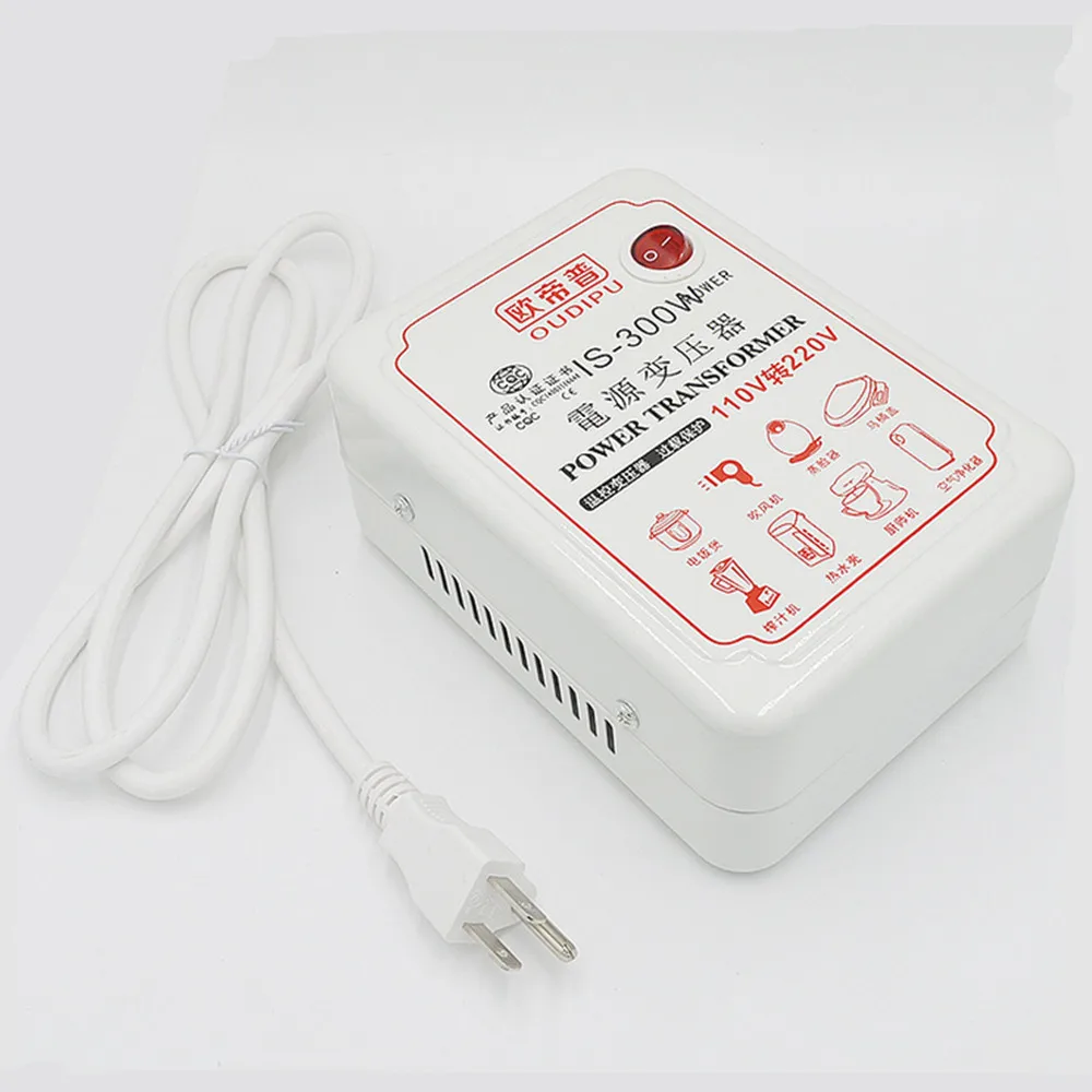 120W 300W AC 110V to 220V Voltage Converter Regulator Travel Portable Converter Set Up Transformer Adapter Step Up Voltage