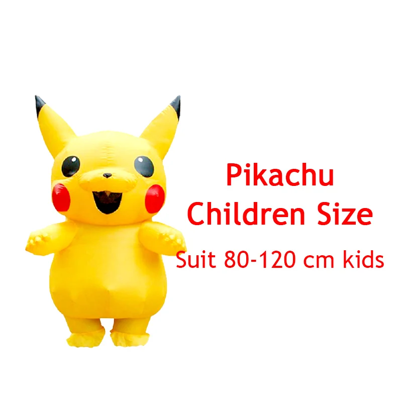 pikachu child Надувной костюм динозавра, вечерние, для взрослых и детей, динозавр, мир Юрского периода, костюм на Хэллоуин, косплей, костюм талисмана - Цвет: pikachu child