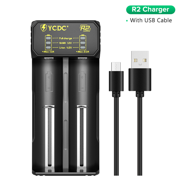 Battery Charger Universal 1.2V 3.7V For 18650/26650/18350/16340/18500/AA/AAA NiMH lithium battery Charger 5V 2A plug