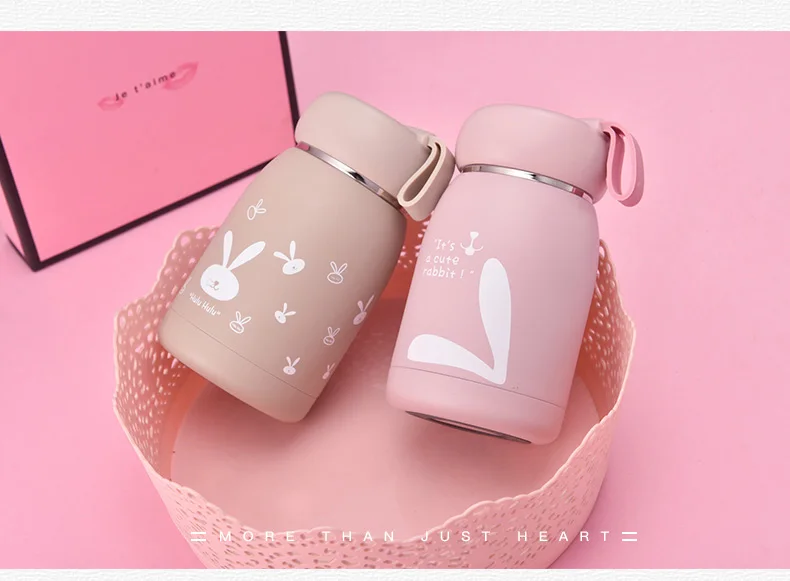 Thermos for Kids Stainless Steel Cute Water Bottle Mini Thermal Cups Flask Coffee Mugs 360ml Tumbler Vacuum Hot Water Drinkware