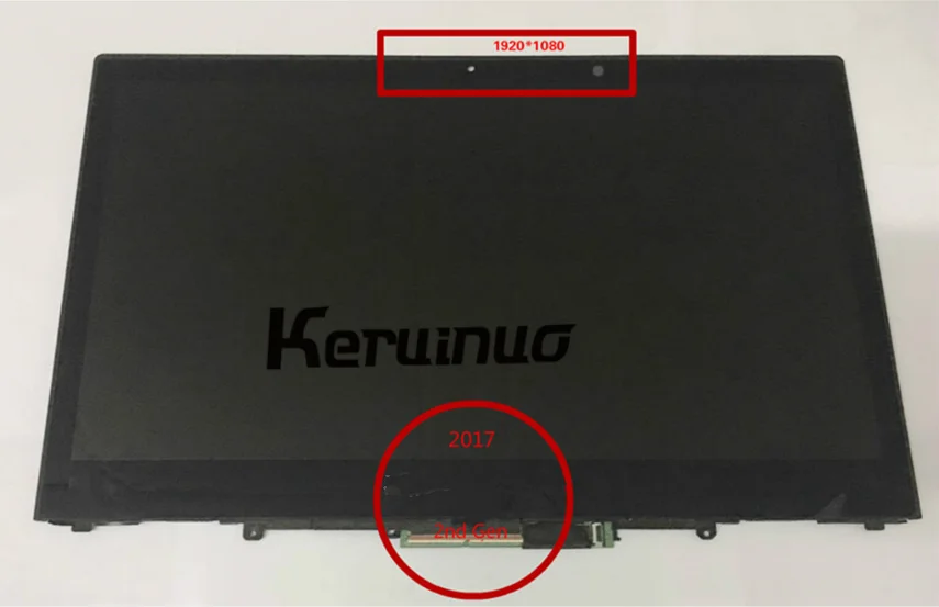 14," Full-HD сенсорный ЖК-экран дигитайзер сборка ободок для lenovo ThinkPad X1 Yoga 2nd GEN B140HAN03.6 30p