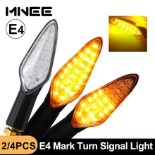 LED Turn Signals Motorcycle Flasher E4 mark Approved Motorcycle Turn Signal Light Built Relay Flashing Light 20LED Blinker