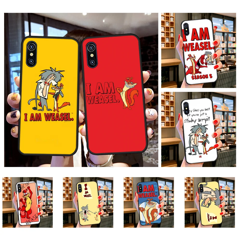 Черный мягкий чехол NBDRUICAI с рисунком из аниме I Am Weasel для iPhone 11 pro XS MAX 8 7 6 6S Plus X 5S SE XR |