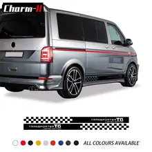 Cheap 2PCS Car Door Side Skirt Graphic Stripes Decals For Volkswagen VW Transporter Multivan T5 T6 Limited Edition Sticker Accessories Cheap 2PCS Car Door Side Skirt Graphic Stripes Decals For Volkswagen VW Transporter Multivan T5 T6 Limited Edition Sticker Accessories
