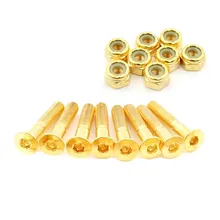 8 Sets Of Skateboard Screws Hexagonal Carbon Steel Bridge Nails And Nuts Set Longboard Cruiser Hardware Mounting Bolt Set