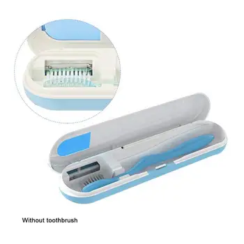 

Portable Toothbrush Disinfection Sanitizer Portable Antibacteria Uv Light Toothbrush Sterilizer Box Case Oral Hygiene Care Tool