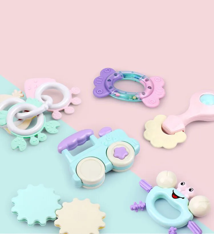 Детская игрушка, От 0 до 1 года, кольцо для рук, Новое Детское, для девочек 3-6-12 месяцев, интеллектуальная резинка для укуса
