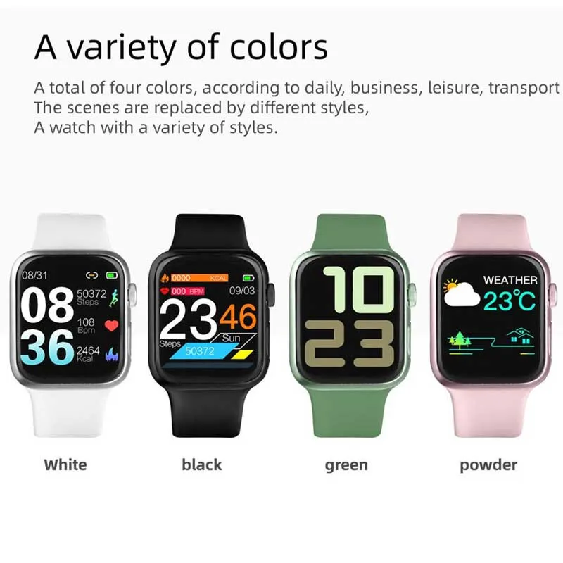 P20 Smart Watch Men IP68 Waterproof Touch Heart Rate Blood Pressure Oxygen Women Smartwatch for Android IOS Pk W34 T70 Dropship