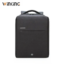 Kongsons VK квадратная модная деловая Компьютерная сумка USB зарядка Противоугонный городской дорожный рюкзак для молодых мужчин