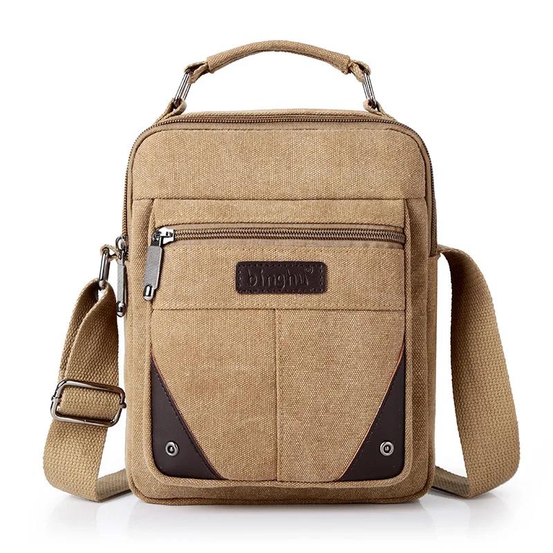 

2018 Summer New Style Business Casual Briefcase Canvas MEN'S Single-shoulder Bag Handbag Shoulder Bag