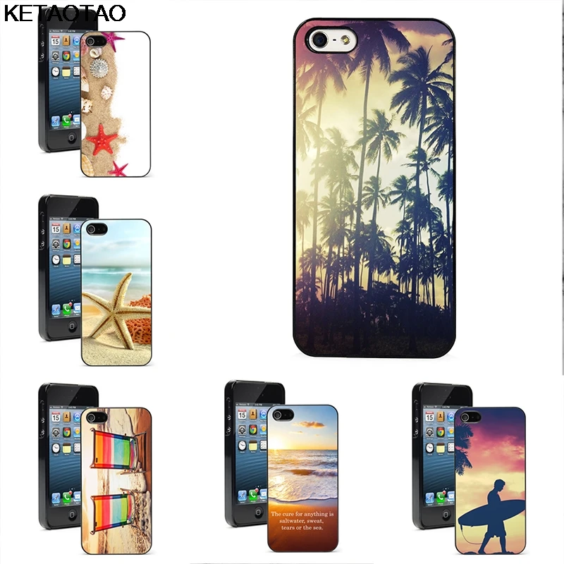 KETAOTAO пальмы LA Летний чехол для телефона s для iPhone 4S SE 5C 5S 6S 7 8 Plus X XS XR 11 Pro Чехол Мягкий ТПУ резиновый силиконовый