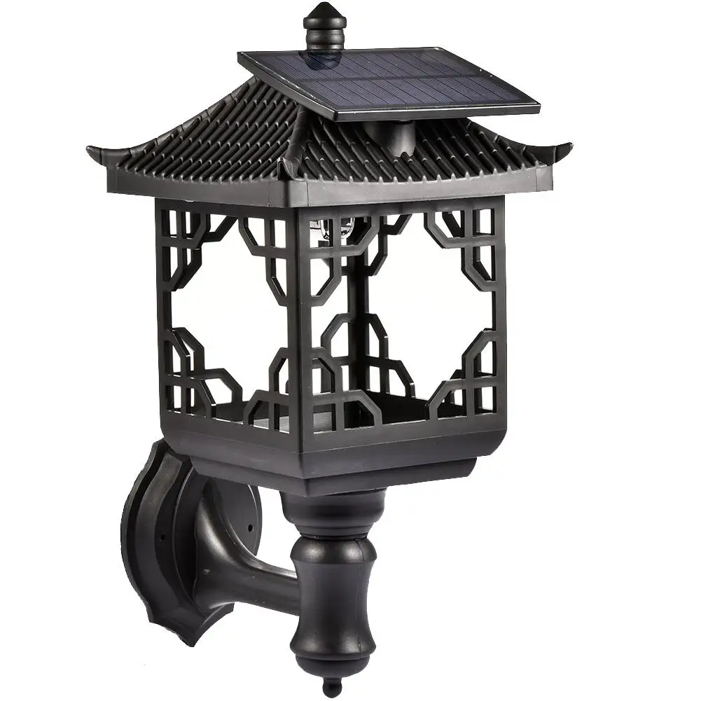 Solar LED Light Outdoor Super Bright Household Wall Lamp Garden Lighting Waterproof Column Head Wall Four Corner Wall Hanging