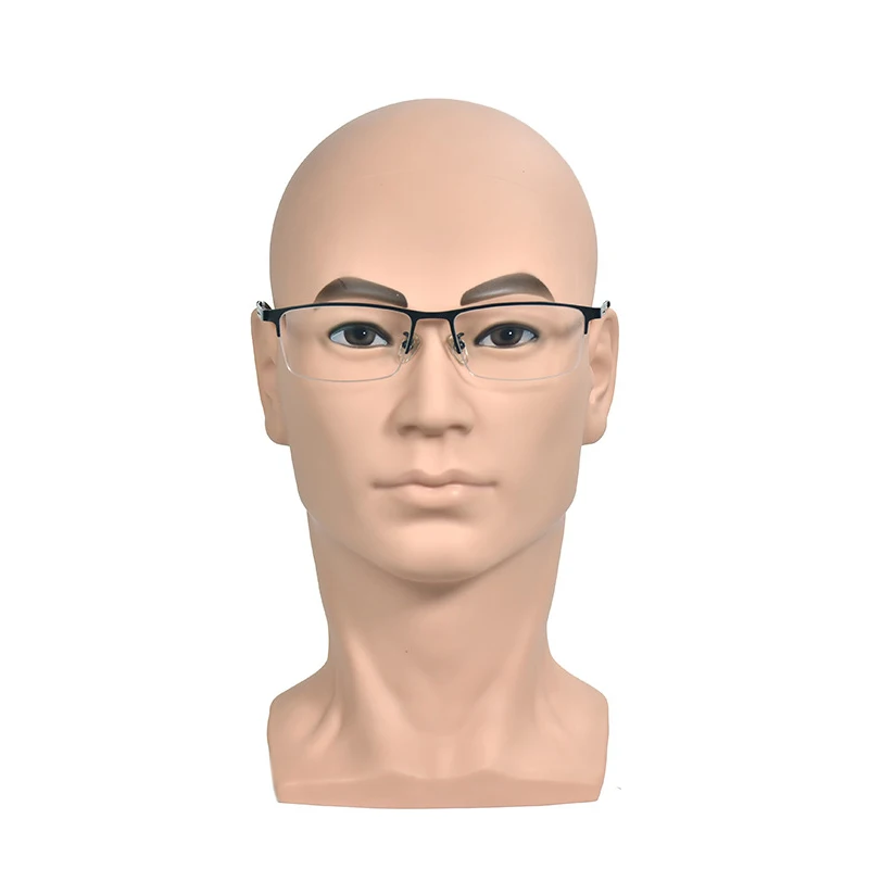 New Male Mannequin Manikin Head Display Wig Hat Glasses Mould Show Stand Model Cosmetology Skin Men Head Model Free Shipping