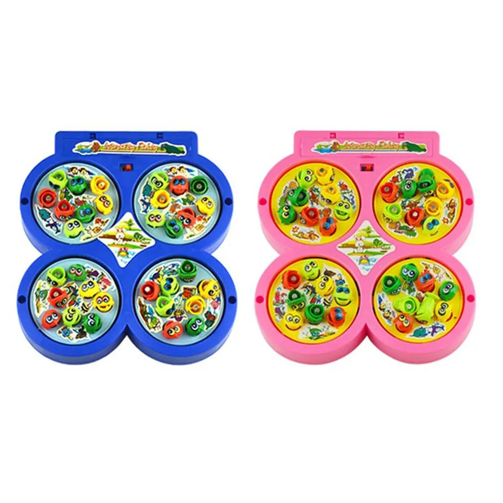 Four discs 1 Set Fashion Colourful Baby Educational Toy Fish Plastic Magnetic Fishing Toys Set Game Kids Gifts For Kids Outdoor