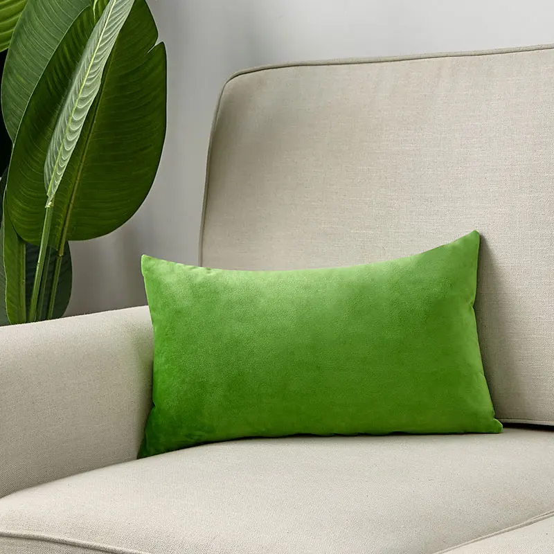 CANIRICA декоративные подушки для гостиной, наволочки из бархата для дивана 45x45 см, декоративная подушка из пиломатериалов, нордический синий цвет - Цвет: As Picture-30x50cm