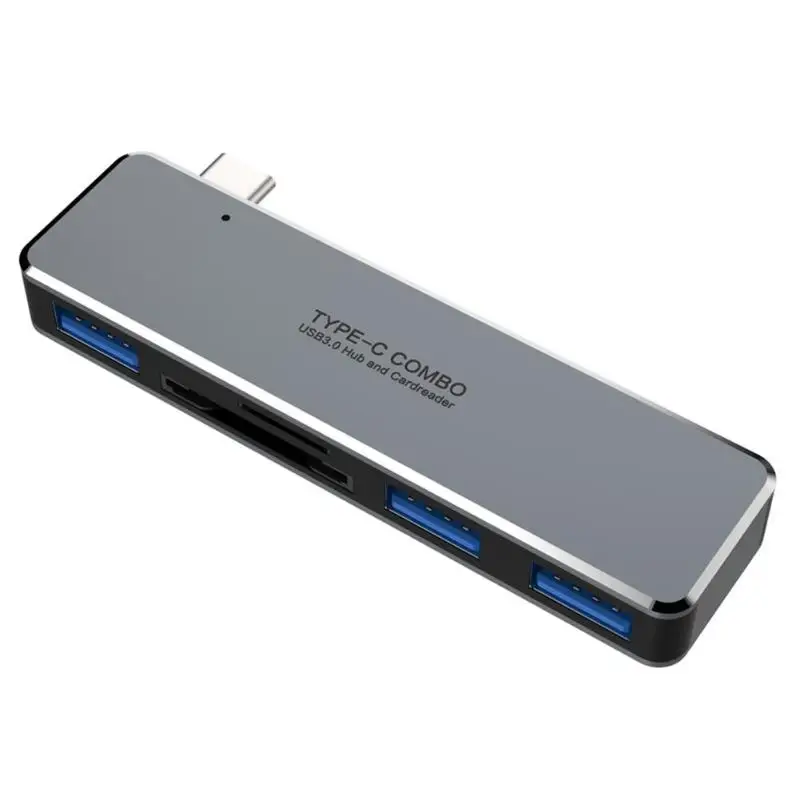 3 USB 3,0 высокоскоростной расширитель type-C Мульти USB C концентратор с слотом для карт памяти TF