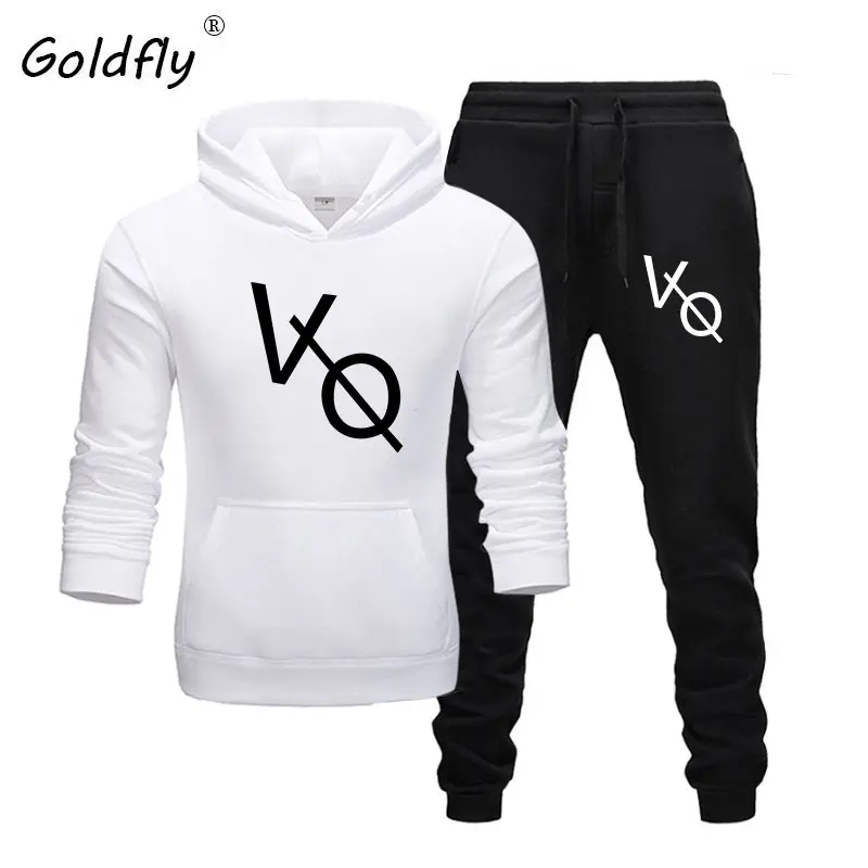 Goldfly новый популярный комплект из двух предметов модные толстовки спортивная