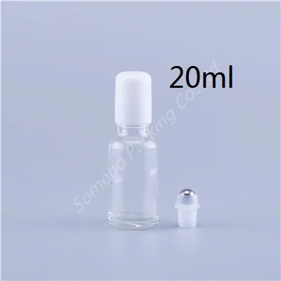 200x5 ml-100 ml пустой многоразовый стеклянный флакон для духов в рулоне с шариком из нержавеющей стали для эфирного масла ароматерапии - Цвет: 20ml B