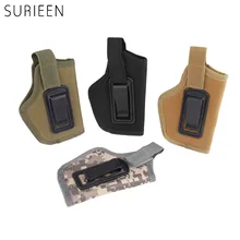 Нейлоновый тактический военный пояс для оружия, скрытый ремень для переноски, кобура для пистолета с зажимом, левая и правая охотничья сумка, подсумок, 4 цвета