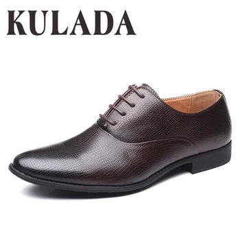 

KULADA New Shoes Men's Formal Shoes Comfortable Breathable Dress Shoes High Quality Brand Luxury Business Shoes