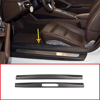 

Real Carbon Fiber Car Inner Door Protect Plate For Porsche 911 718 2016-2020 Accessories 2pcs