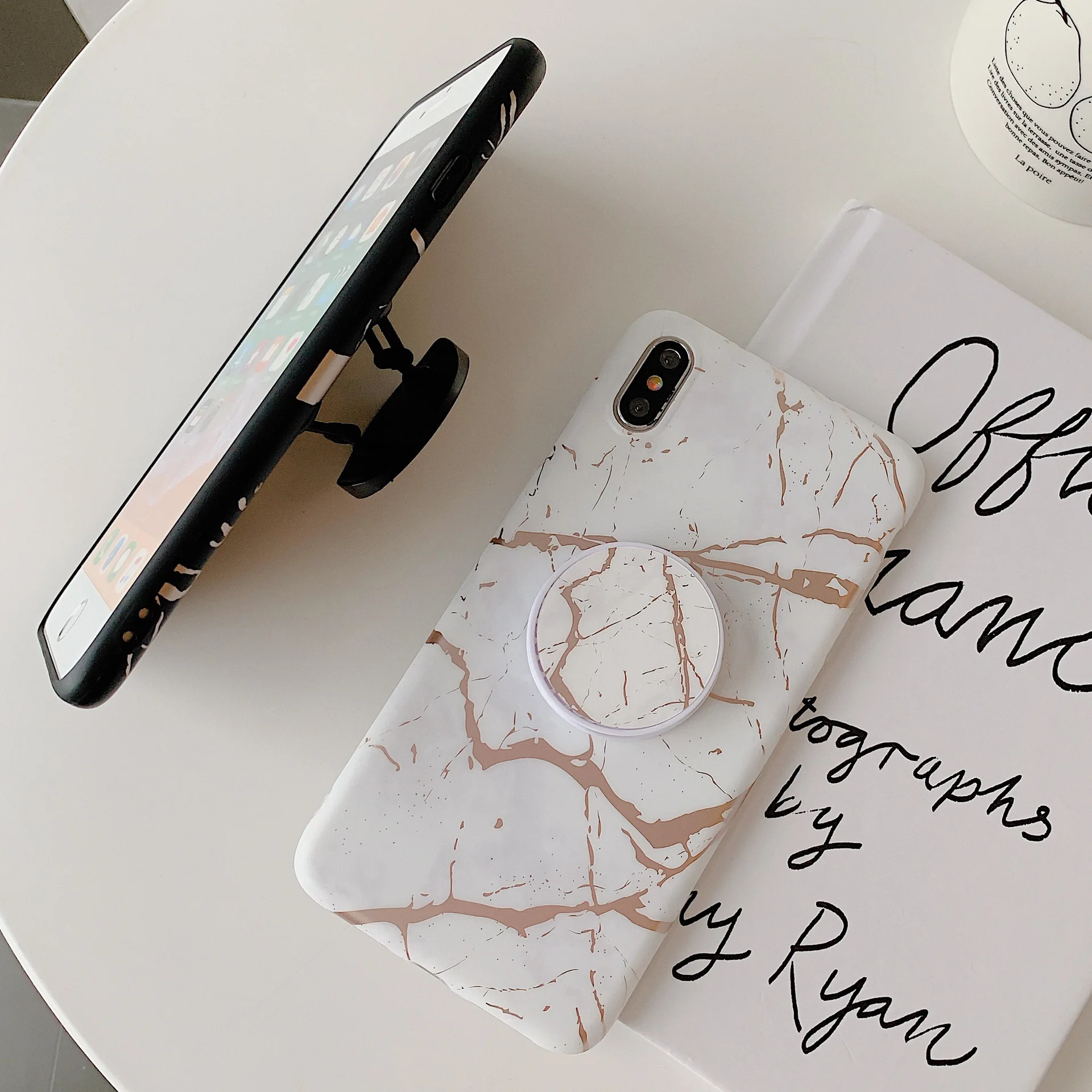 Роскошный Мраморный чехол с золотой полосой и трещинами для iPhone 11 Pro Max 12 Mini XR X XS 7 8