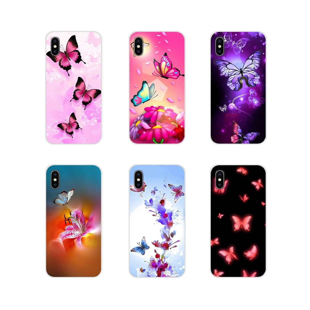 Чехол для сотового телефона Huawei Y5 Y6 Y7 Y9 Prime Pro GR3 GR5 2017 2018 2019 Y3II Y5II Y6II красная бабочка