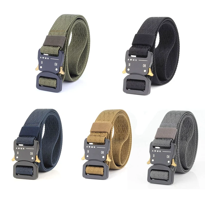 

New Arrival Military Training Equipment Army Belt Men's Soldier Combat Tactical Belts Sturdy 100% Nylon Waistband
