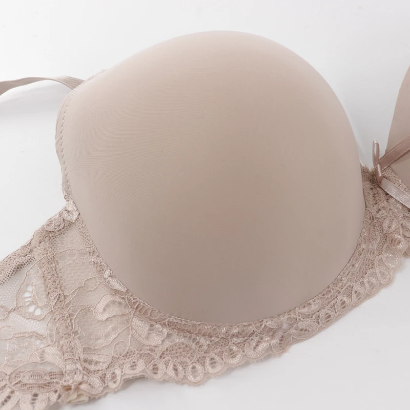 Beauwear DD E чашечки Сексуальные Без подкладки пуш-ап бюстгальтеры с полным покрытием цветочные кружева для женщин бюстгальтер на косточках поддерживающий размера плюс 42-52