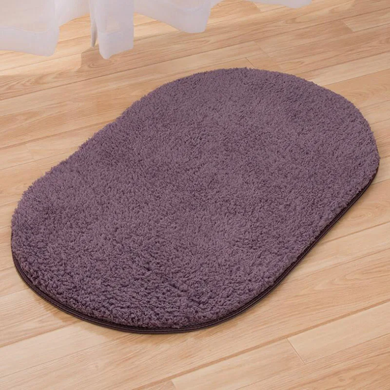 Gray and Purple Нескользящий коврик для ванной комнаты, коврик для ванной, водопоглощающий коврик для гостиной, спальни, кухни, коврик для двери - Цвет: Gray and Purple