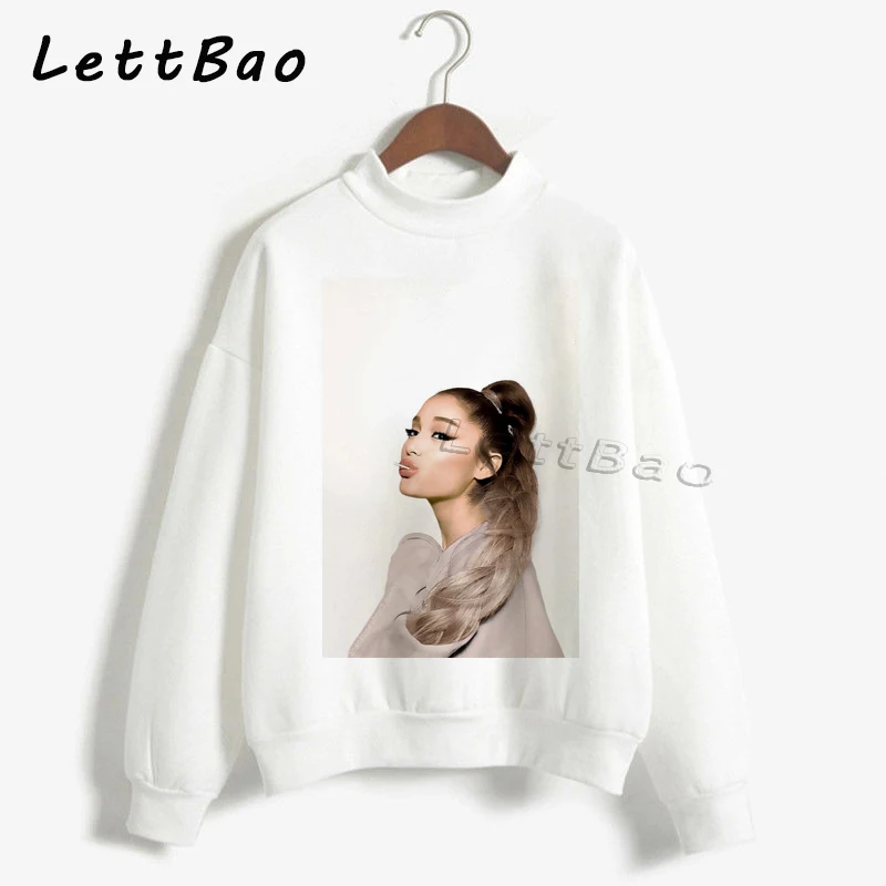 Ariana Grande Fans эстетический осенний дизайн Топ свитер уличная винтажная Женская одежда Модная белая Розовая Толстовка Лидер продаж
