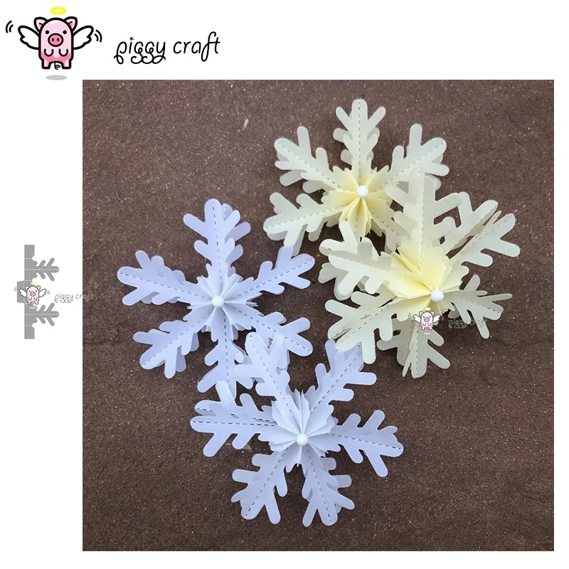 

Piggy Craft metal cutting dies cut die mold New 3D Folding flowers Scrapbook paper craft knife mould blade punch stencils dies
