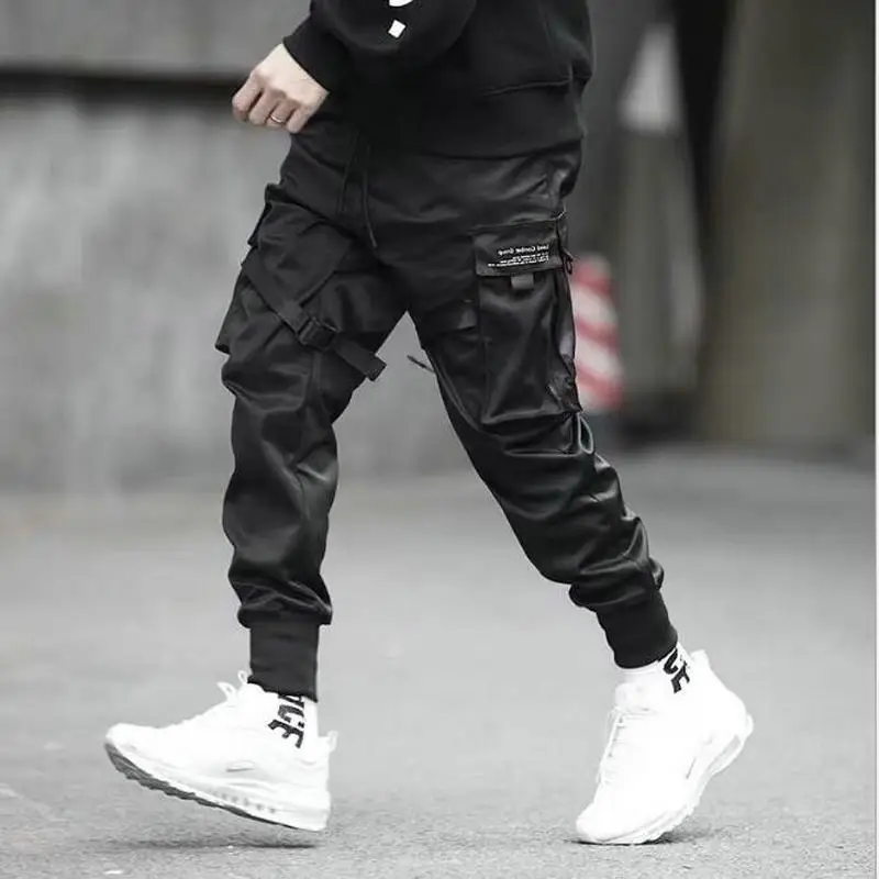 2019-Hip-Hop-Jongen-Multi-pocket-Elastische-Taille-Design-Harem-Broek-Mannen-Streetwear-Punk-Casual-Broek